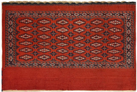 15153-Turkmen Sumac Bag Hand-Knotted/Handmade Persian Rug/Carpet Tribal/Nomadic Authentic/ Size: 4'0" x 2'8"