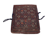 15108-Sumac Bag Turkmen Hand-Knotted/Handmade Persian Rug/Carpet Tribal/Nomadic Authentic/ Size: 3'6" x 2'7"