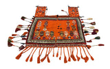 15139-Ghasghai Horse Blanket Hand-Knotted/Handmade Persian Rug/Carpet Tribal/Nomadic Authentic/ Size: 5'4" x 4'6"