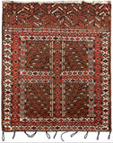 15150-Hatchlu Antique-1929 Handmade/Hand-Knotted Persian Rug/Carpet Tribal/Nomadic Authentic/ Size: 4'8" x 4'9"