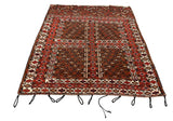 15150-Hatchlu Antique-1929 Handmade/Hand-Knotted Persian Rug/Carpet Tribal/Nomadic Authentic/ Size: 4'8" x 4'9"