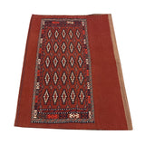 14645 - Turkoman Persian Hand-weaved Antique Authentic/Traditional Nomadic/Tribal Sumac-bag/ Size: 3'9" x 2'7"