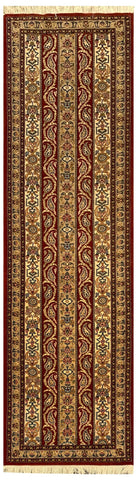 14233 - Qom Persian Hand-knotted Authentic/Traditional Runner Silk-made  6'7" x 1'9"