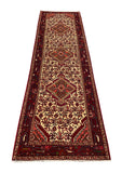 20379 -Hamadan Hand-Knotted/Handmade Persian Rug/Carpet Traditional Authentic/Size: 9'8" x 2'10"