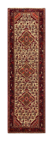 20379 -Hamadan Hand-Knotted/Handmade Persian Rug/Carpet Traditional Authentic/Size: 9'8" x 2'10"