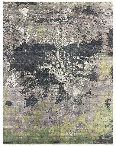 22260 - Indian Hand-knotted/Hand-weaved Rug/Carpet Authentic/Classic/Contemporary/Modern/Size: 10'0" x 7'8"