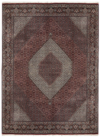 18450-Bidjar Hand-Knotted/Handmade Persian Rug/Carpet Tribal/Nomadic Authentic/ Size: 13'0" x 9'10"