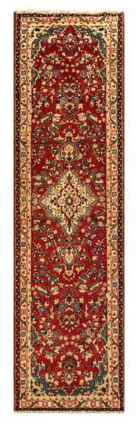 25596-Hamadan Hand-Knotted/Handmade Persian Rug/Carpet Traditional Authentic/ Size: 10'2" x 2'9"