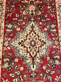 25596-Hamadan Hand-Knotted/Handmade Persian Rug/Carpet Traditional Authentic/ Size: 10'2" x 2'9"