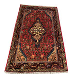 25501-Hamadan Hand-Knotted/Handmade Persian Rug/Carpet Traditional Authentic/ Size: 3'10" x 2'7"