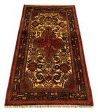 25508-Hamadan Hand-Knotted/Handmade Persian Rug/Carpet Traditional Authentic/ Size: 4'4" x 2'7"