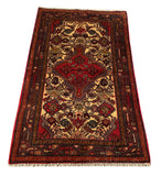 25498-Hamadan Hand-Knotted/Handmade Persian Rug/Carpet Traditional Authentic/ Size: 4'2" x 2'9"