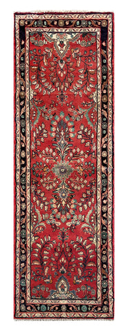 25589-Hamadan Hand-Knotted/Handmade Persian Rug/Carpet Traditional Authentic/ Size/: 8'4" x 2'9"