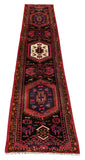 25546-Hamadan Hand-Knotted/Handmade Persian Rug/Carpet Traditional Authentic/ Size: 10'6" x 2'3"
