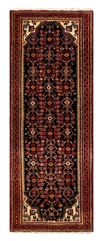 25521-Hamadan Hand-Knotted/Handmade Persian Rug/Carpet Traditional Authentic/ Size/: 6'0" x 2'4"