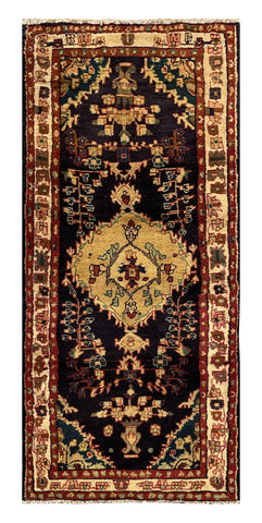25531-Hamadan Hand-Knotted/Handmade Persian Rug/Carpet Traditional Authentic/ Size: 6'8" x 2'11"