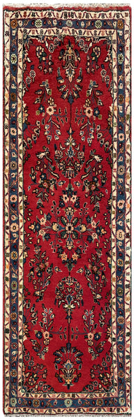 25525-Hamadan Hand-Knotted/Handmade Persian Rug/Carpet Traditional Authentic/ Size: 6'2" x 2'7"