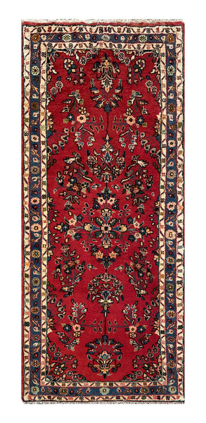 25525-Hamadan Hand-Knotted/Handmade Persian Rug/Carpet Traditional Authentic/ Size: 6'2" x 2'7"