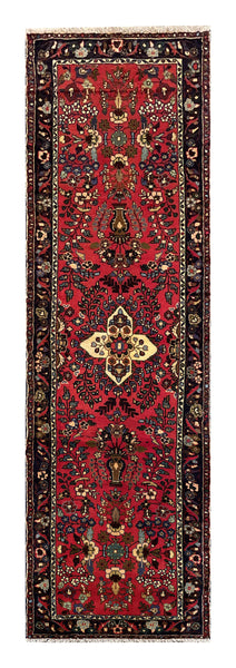25598-Hamadan Hand-Knotted/Handmade Persian Rug/Carpet Traditional Authentic/ Size: 9'1" x 2'9"