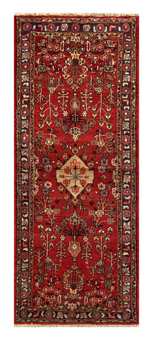 25526-Hamadan Hand-Knotted/Handmade Persian Rug/Carpet Traditional Authentic/ Size: 7'2" x 2'10"