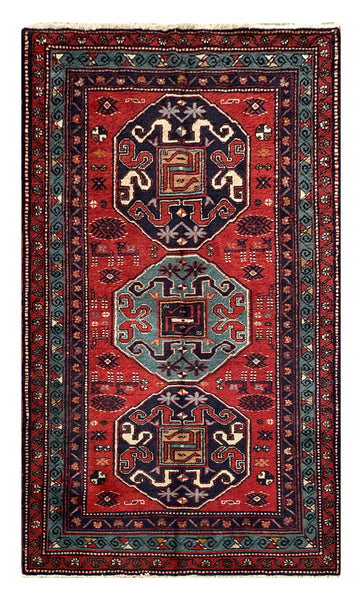 25457-Ardebil Hand-Knotted/Handmade Persian Rug/Carpet Traditional/Authentic/ Size: 6'6"x 3'9"