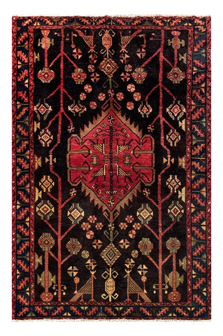25449-Hamadan Hand-Knotted/Handmade Persian Rug/Carpet Traditional Authentic/ Size: 6'10" x 4'6"