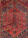 25644-Hamadan Hand-Knotted/Handmade Persian Rug/Carpet Traditional Authentic/ Size: 6'7" x 4'3"