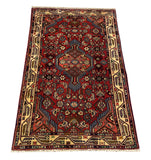 25514-Hamadan Hand-Knotted/Handmade Persian Rug/Carpet Traditional Authentic/ Size: 3'11" x 2'7"