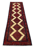 25485-Hamadan Hand-Knotted/Handmade Persian Rug/Carpet Traditional Authentic/ Size: 8'11" x 2'9"