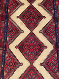 25485-Hamadan Hand-Knotted/Handmade Persian Rug/Carpet Traditional Authentic/ Size: 8'11" x 2'9"