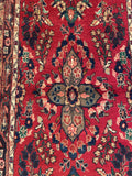 25486-Hamadan Hand-Knotted/Handmade Persian Rug/Carpet Traditional Authentic/ Size: 8'4" x 2'6"