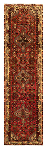 25479-Hamadan Hand-Knotted/Handmade Persian Rug/Carpet Traditional Authentic/ Size: 10'4" x 2'9"