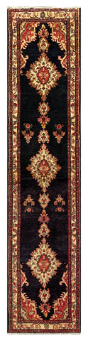 25476-Hamadan Hand-Knotted/Handmade Persian Rug/Carpet Traditional Authentic/ Size: 10'9" x 2'5"
