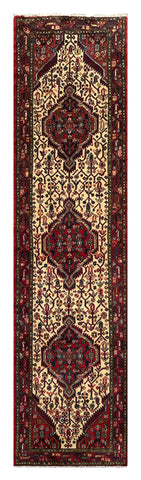 25483-Hamadan Hand-Knotted/Handmade Persian Rug/Carpet Traditional Authentic/ Size: 10'0" x 2'6"