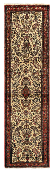 25615-Hamadan Hand-Knotted/Handmade Persian Rug/Carpet Traditional Authentic/ Size: 9'5" x 2'7"