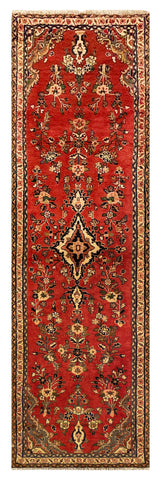 25619-Hamadan Hand-Knotted/Handmade Persian Rug/Carpet Traditional Authentic/ Size: 9'10" x 2'11"