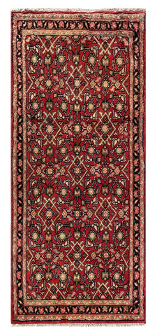 25634-Hamadan Hand-Knotted/Handmade Persian Rug/Carpet Traditional Authentic/ Size: 6'6" x 2'9"