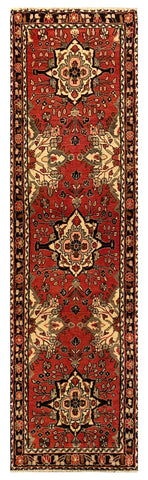 25556-Hamadan Hand-Knotted/Handmade Persian Rug/Carpet Traditional Authentic/ Size: 9'11" x 2'10"