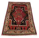 25507-Hamadan Hand-Knotted/Handmade Persian Rug/Carpet Traditional Authentic/ Size: 4'0" x 2'10"