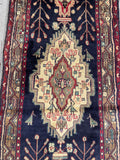 25549-Hamadan Hand-Knotted/Handmade Persian Rug/Carpet Traditional Authentic/ Size: 10'3" x 2'5"