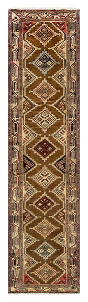 25490-Hamadan Hand-Knotted/Handmade Persian Rug/Carpet Traditional Authentic/ Size/: 9'0" x 2'2"