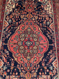 25643-Hamadan Hand-Knotted/Handmade Persian Rug/Carpet Traditional Authentic/ Size: 7'1" x 4'2"