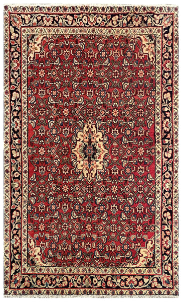 25641-Hamadan Hand-Knotted/Handmade Persian Rug/Carpet Traditional Authentic/ Size: 6'9" x 4'5"