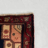 25459-Hamadan Hand-Knotted/Handmade Persian Rug/Carpet Traditional Authentic/ Size: 6'11" x 3'11"
