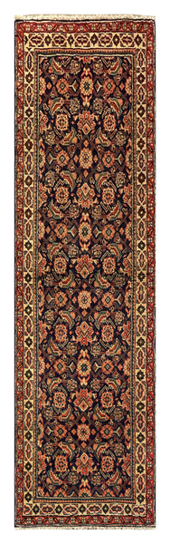 25614-Hamadan Hand-Knotted/Handmade Persian Rug/Carpet Traditional Authentic/ Size: 9'4" x 2'8"