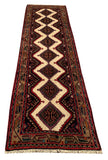 25491- Hamadan Hand-Knotted/Handmade Persian Rug/Carpet Traditional Authentic/Size: 9'9" x 2'6"
