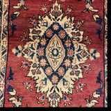 25544-Hamadan Hand-Knotted/Handmade Persian Rug/Carpet Traditional Authentic/ Size: 9'3" x 2'7"