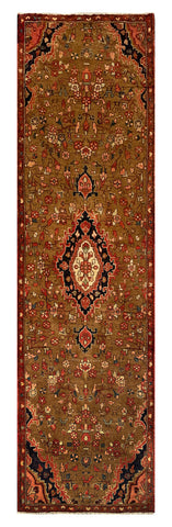 25463-Hamadan Hand-Knotted/Handmade Persian Rug/Carpet Traditional Authentic/ Size/: 9'9" x 2'9"