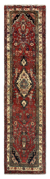 25462-Hamadan Hand-Knotted/Handmade Persian Rug/Carpet Traditional Authentic/ Size/: 9'10" x 2'6"