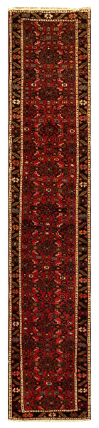 25607-Hamadan Hand-Knotted/Handmade Persian Rug/Carpet Traditional Authentic/ Size: 10'1" x 2'0"